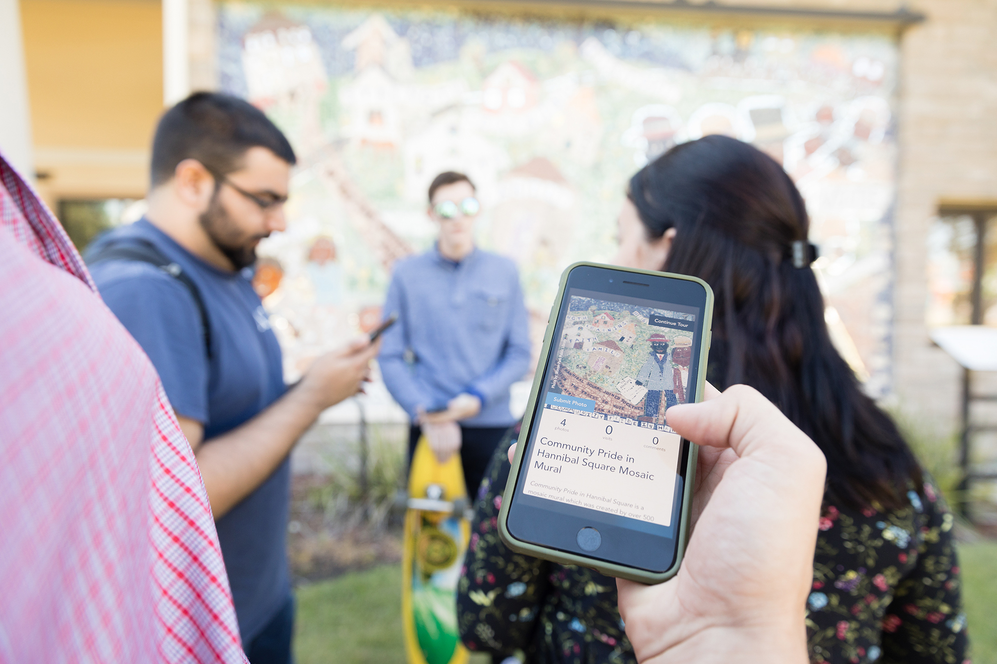 Rollins computer science students create a walking-tour app.