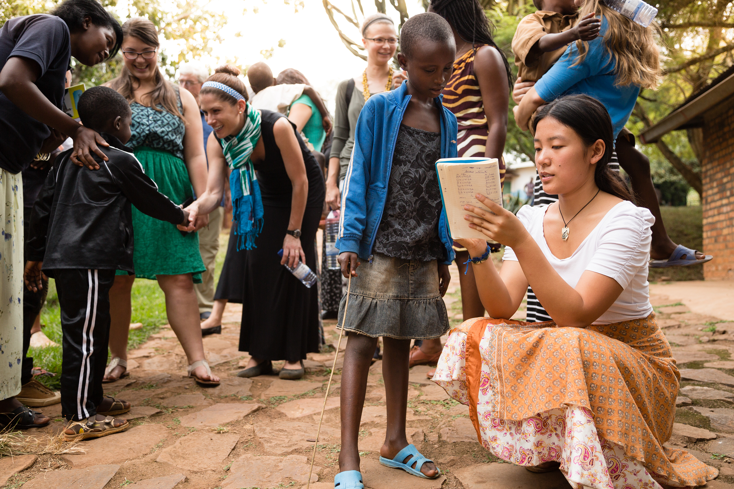 Rollins students visit Rwanda on a field study focused on teaching local schoolkids.