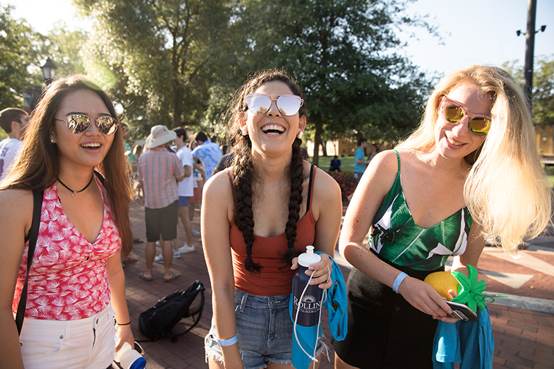 Students celebrate Fox Day, the best day of the year.